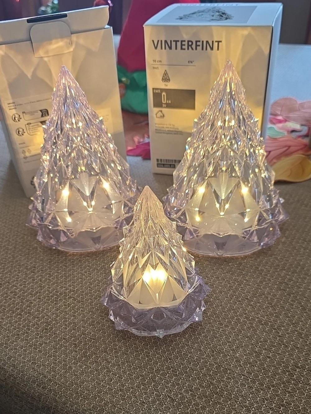 IKEA VINTERFINT Crystal-Look LED Tree Trio